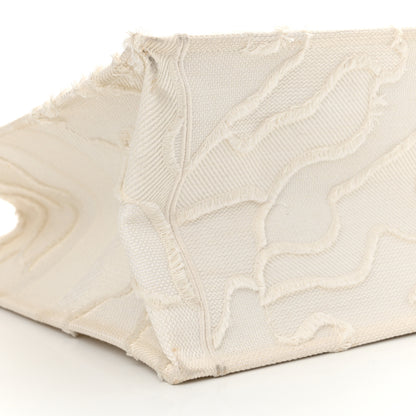 Christian Dior Canvas Embroidered Camouflage Large Book Tote White 9 of 22