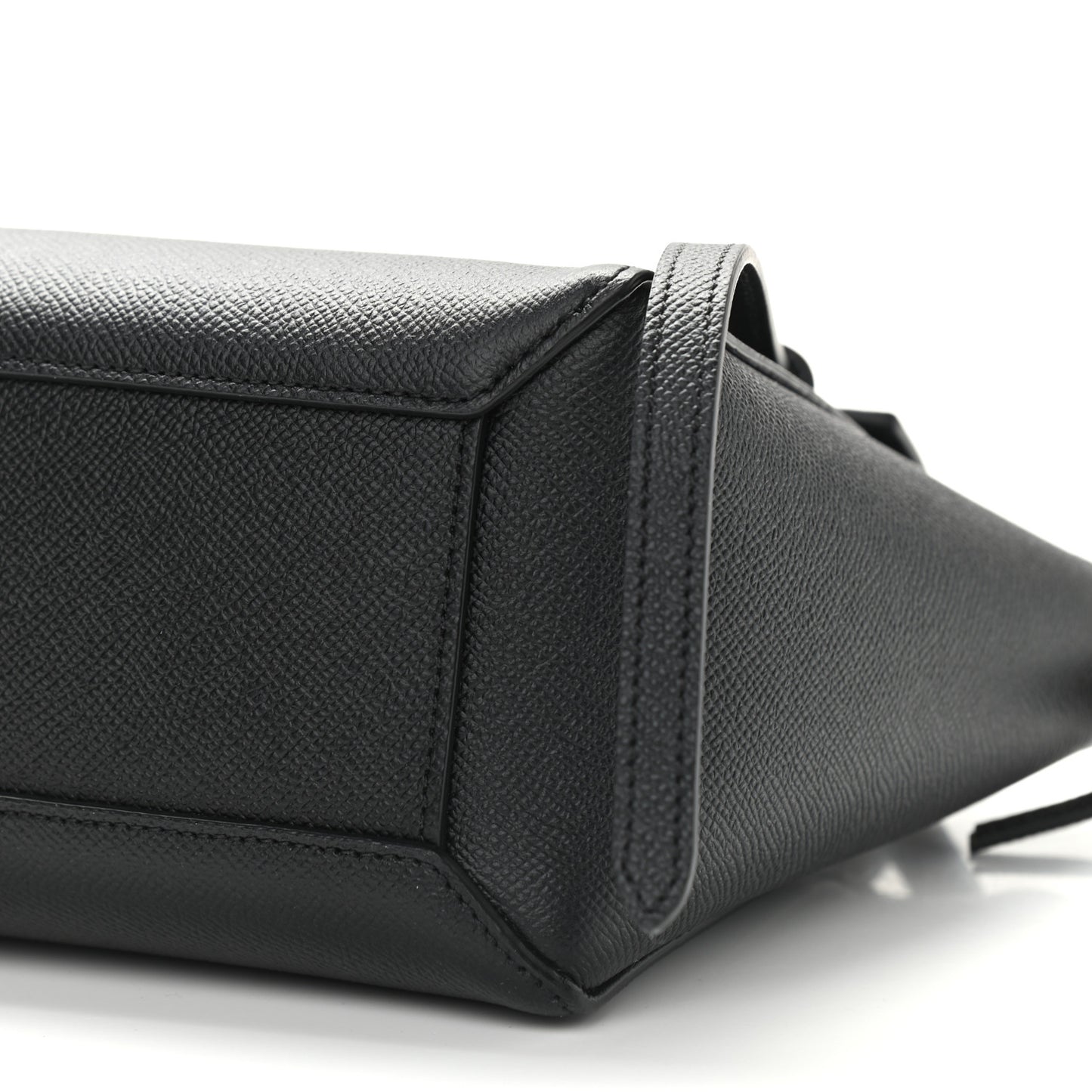 Grained Calfskin Nano Belt Bag Black