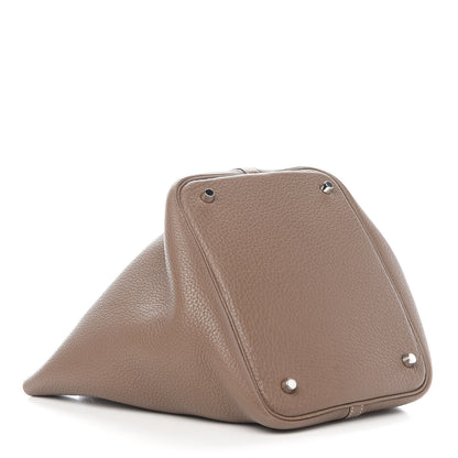 Hermes Taurillon Clemence Picotin 22 MM Etoupe 4 of 9