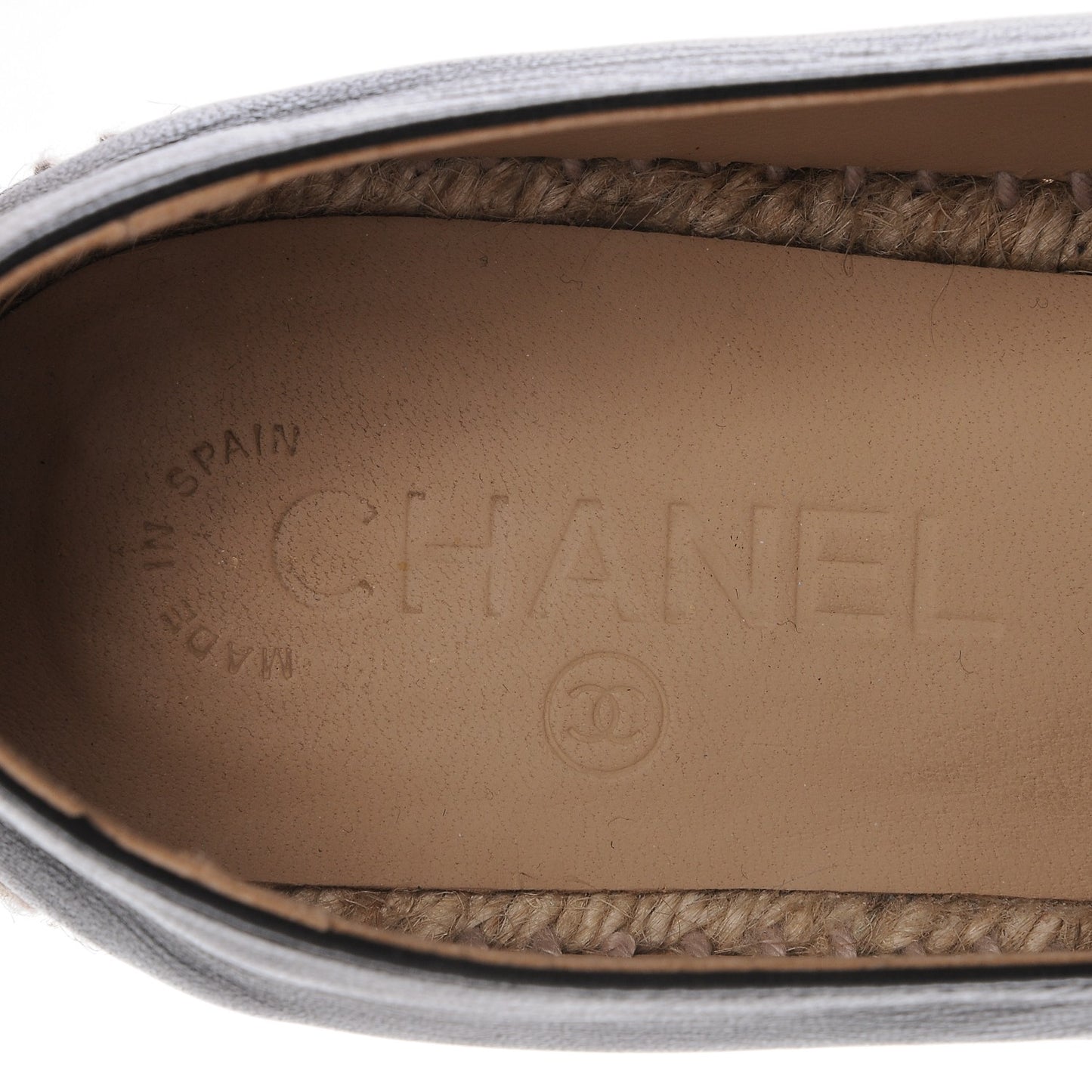 Lambskin CC Espadrilles 40 Black