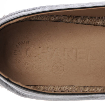 Chanel Lambskin CC Espadrilles 40 Black 7 of 8
