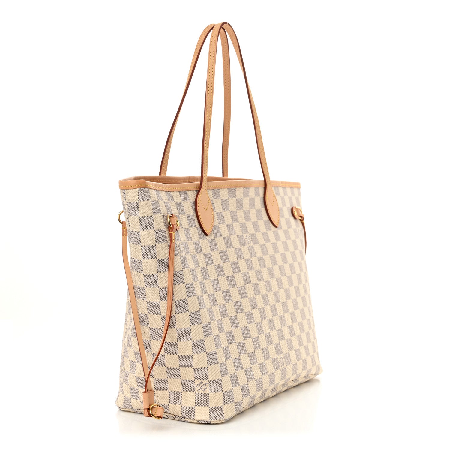 Louis Vuitton Damier Azur Neo Neverfull MM Rose Ballerine 4 of 10