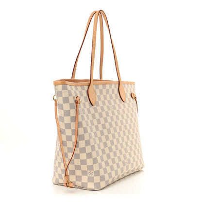 Louis Vuitton Damier Azur Neo Neverfull MM Rose Ballerine 4 of 10