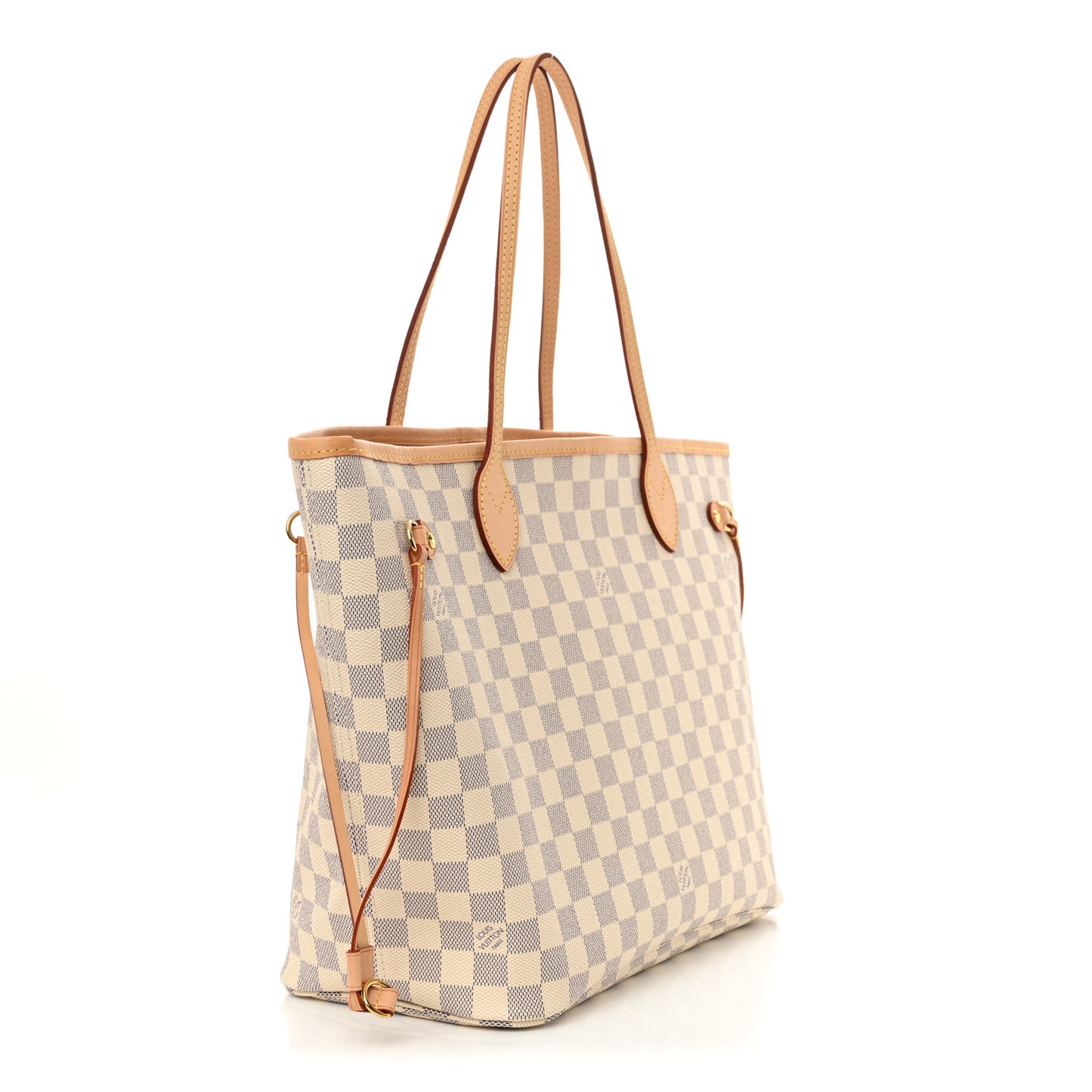 Damier Azur Neo Neverfull MM Rose Ballerine