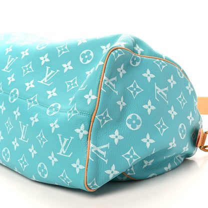 Louis Vuitton Calfskin Monogram Speedy P9 Bandouliere 40 Turquoise 10 of 10