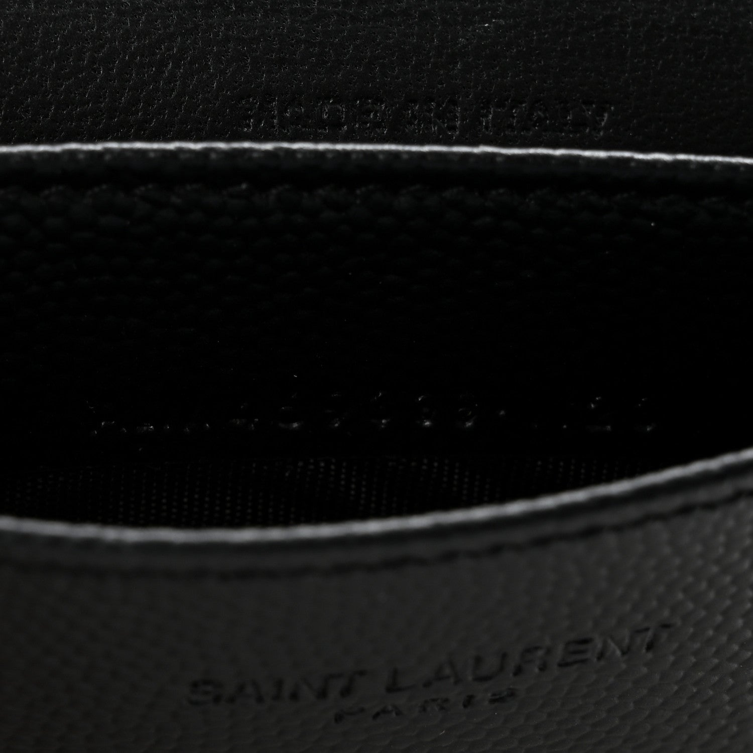 Saint Laurent Grain De Poudre Business Card Case Black 8 of 8