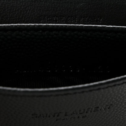 Saint Laurent Grain De Poudre Business Card Case Black 8 of 8