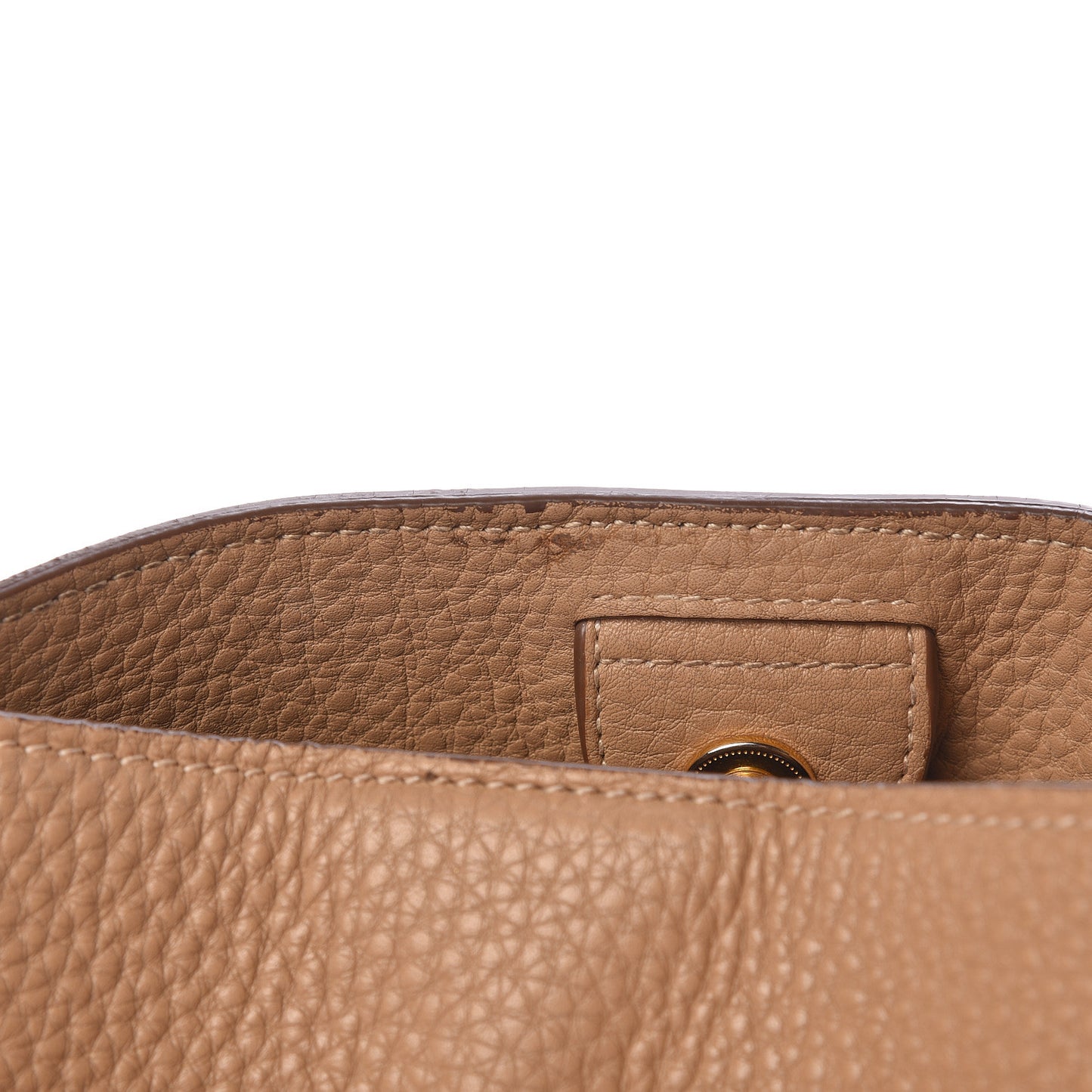 Vitello Daino Side Pocket Tote Sughero