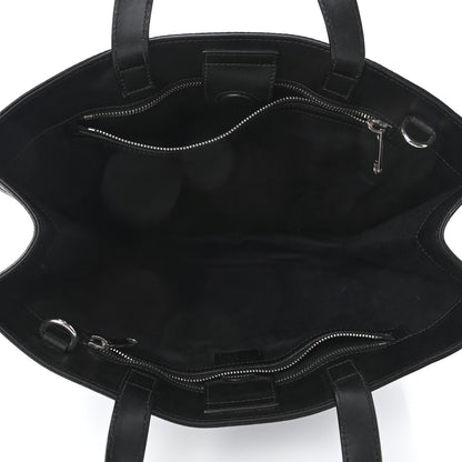 Gucci Soft GG Supreme Monogram Appia Calfskin Web Vertical Tote Black 4 of 4