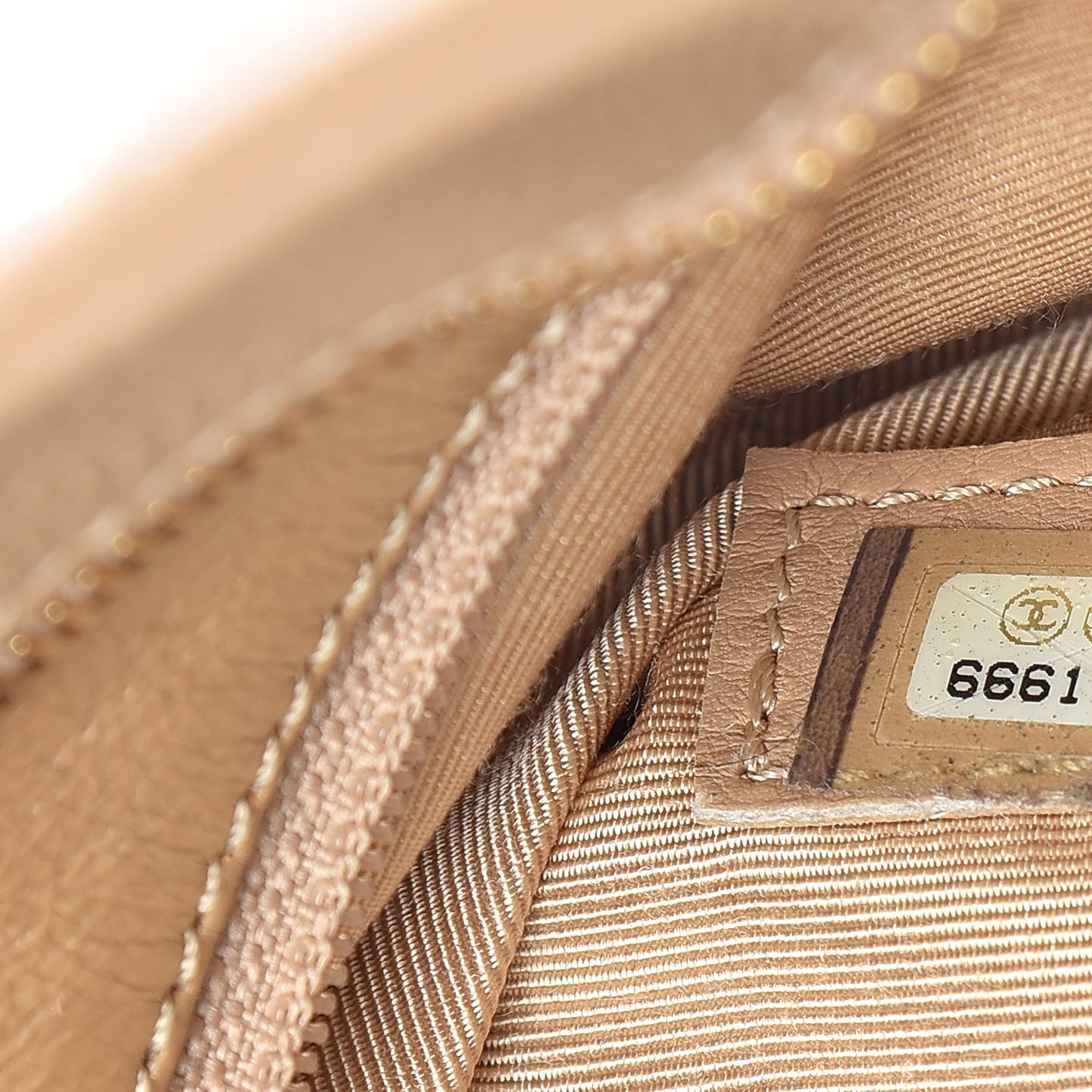 Caviar Quilted Medallion Tote Beige