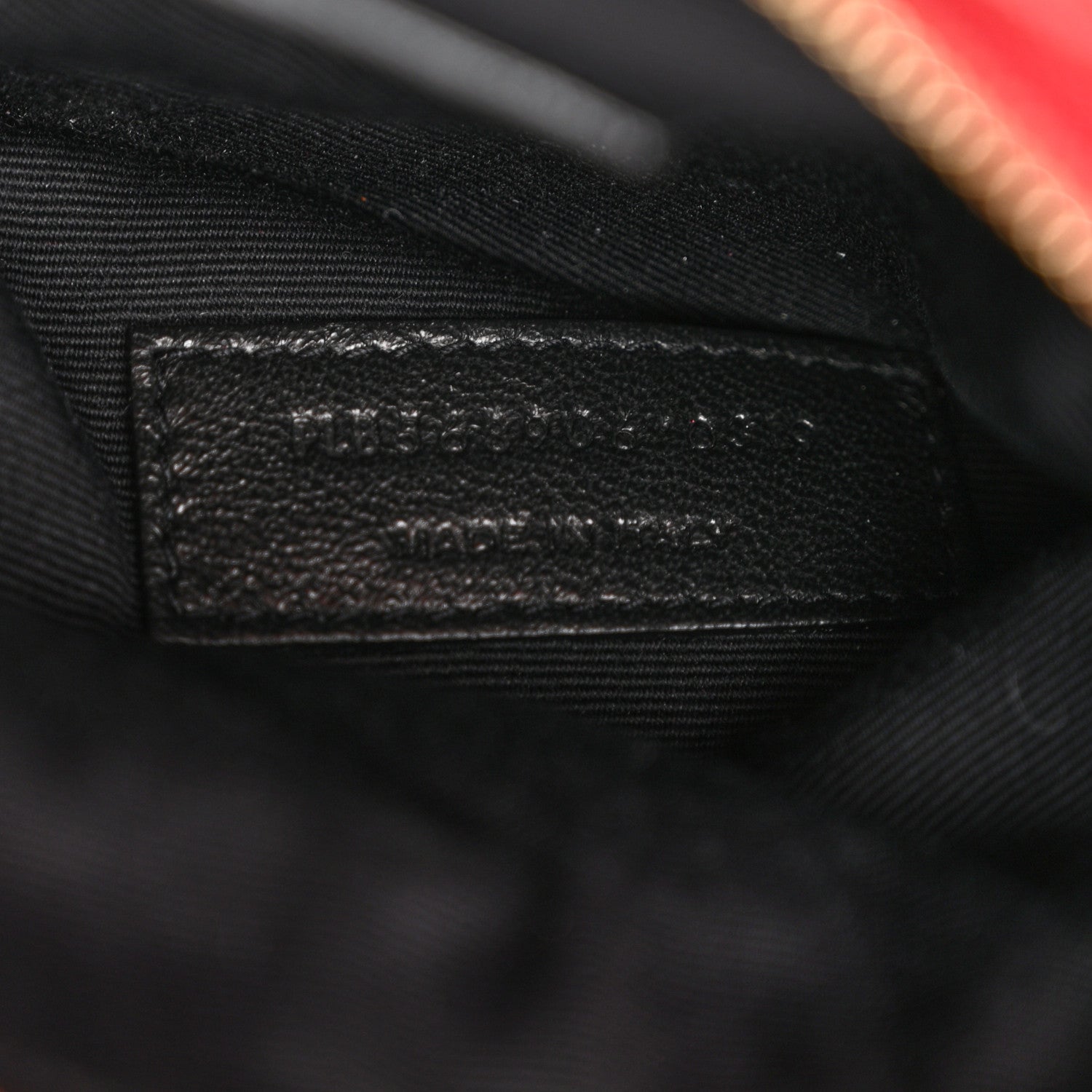 Saint Laurent Lambskin Diamond Quilted Monogram Angie Chain Bag Red 9 of 16