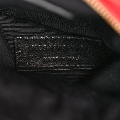 Saint Laurent Lambskin Diamond Quilted Monogram Angie Chain Bag Red 9 of 16