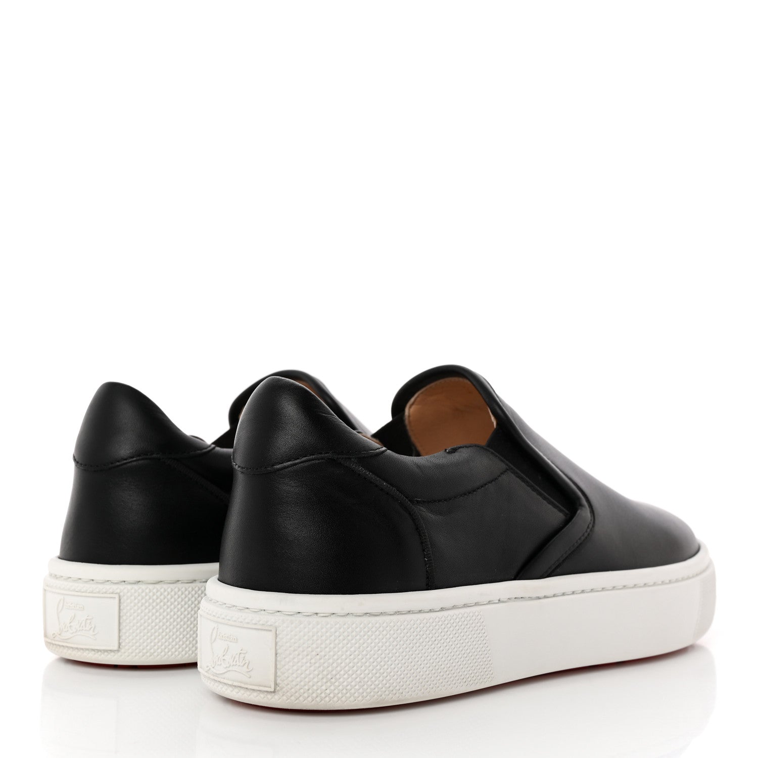 Christian Louboutin Calfskin Masteraltissima Flat Sneakers 37 Black 4 of 11