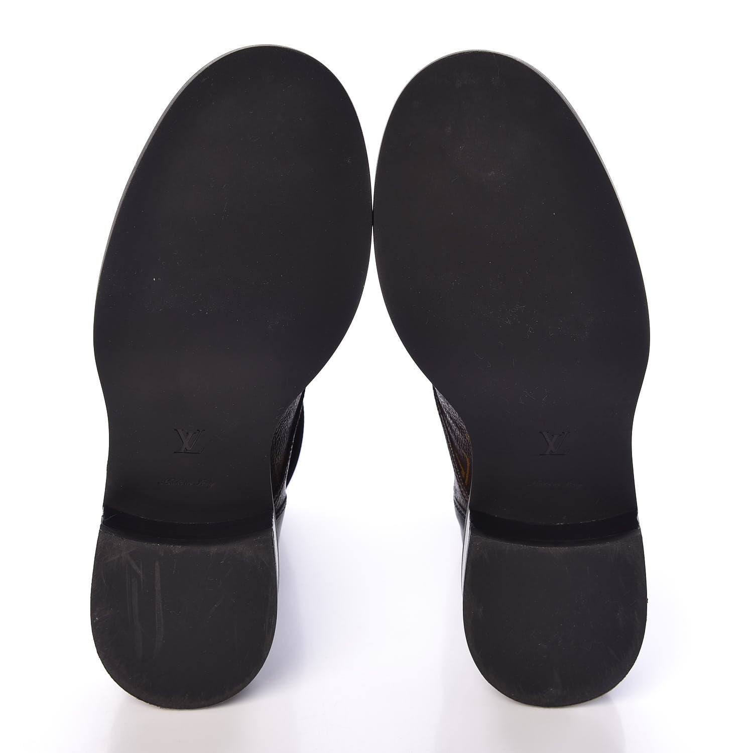 Louis Vuitton Calfskin Monogram Wonderland Flat Ranger Boots 38 Black 6 of 9