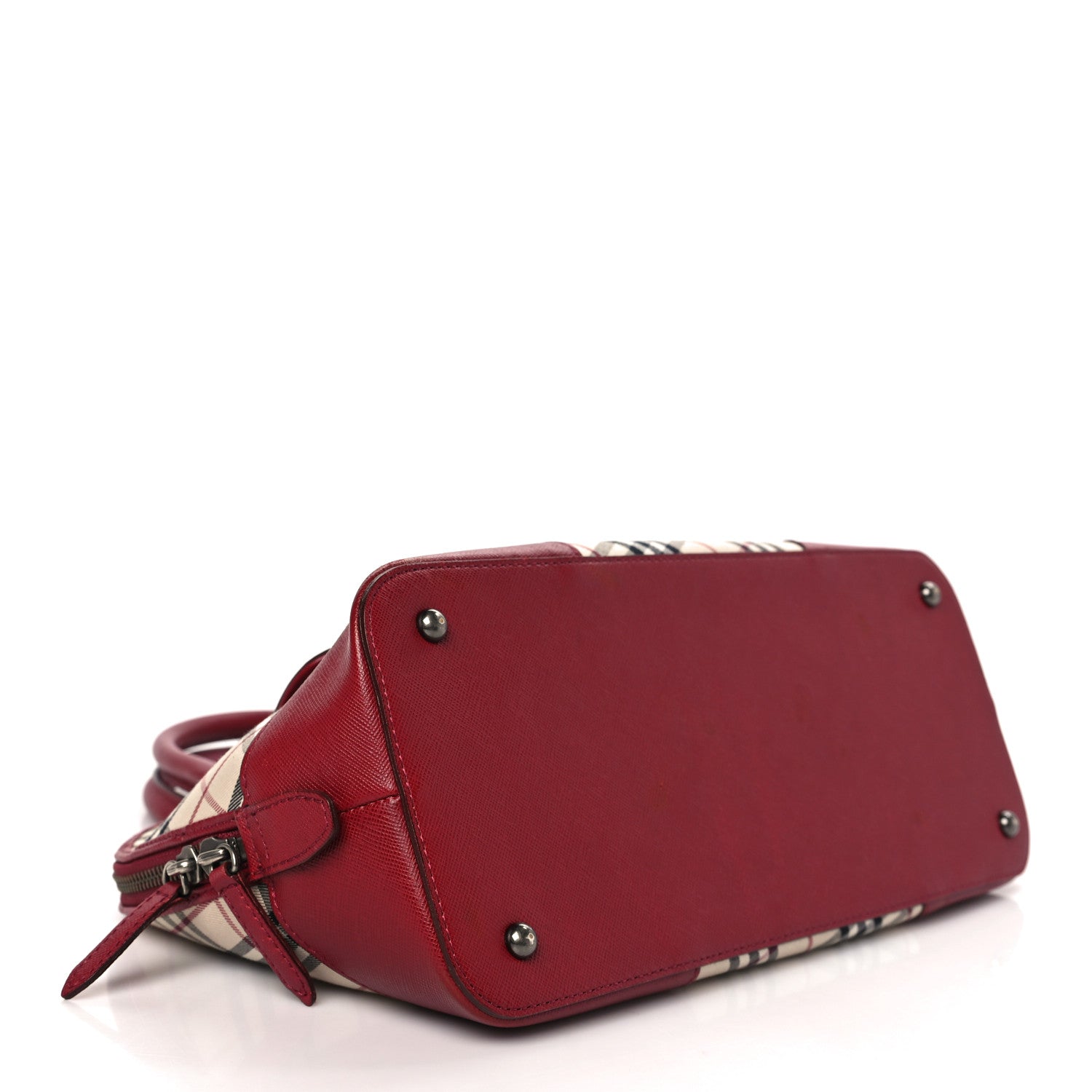Burberry Nova Check Shoulder Bag Red 3 of 7