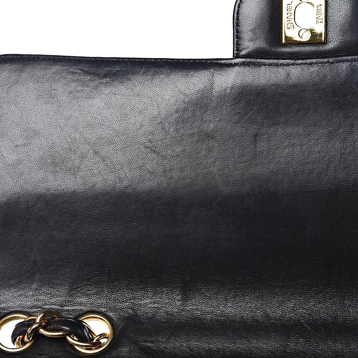 Chanel Lambskin Quilted Jumbo Single Flap Black 22 of 22