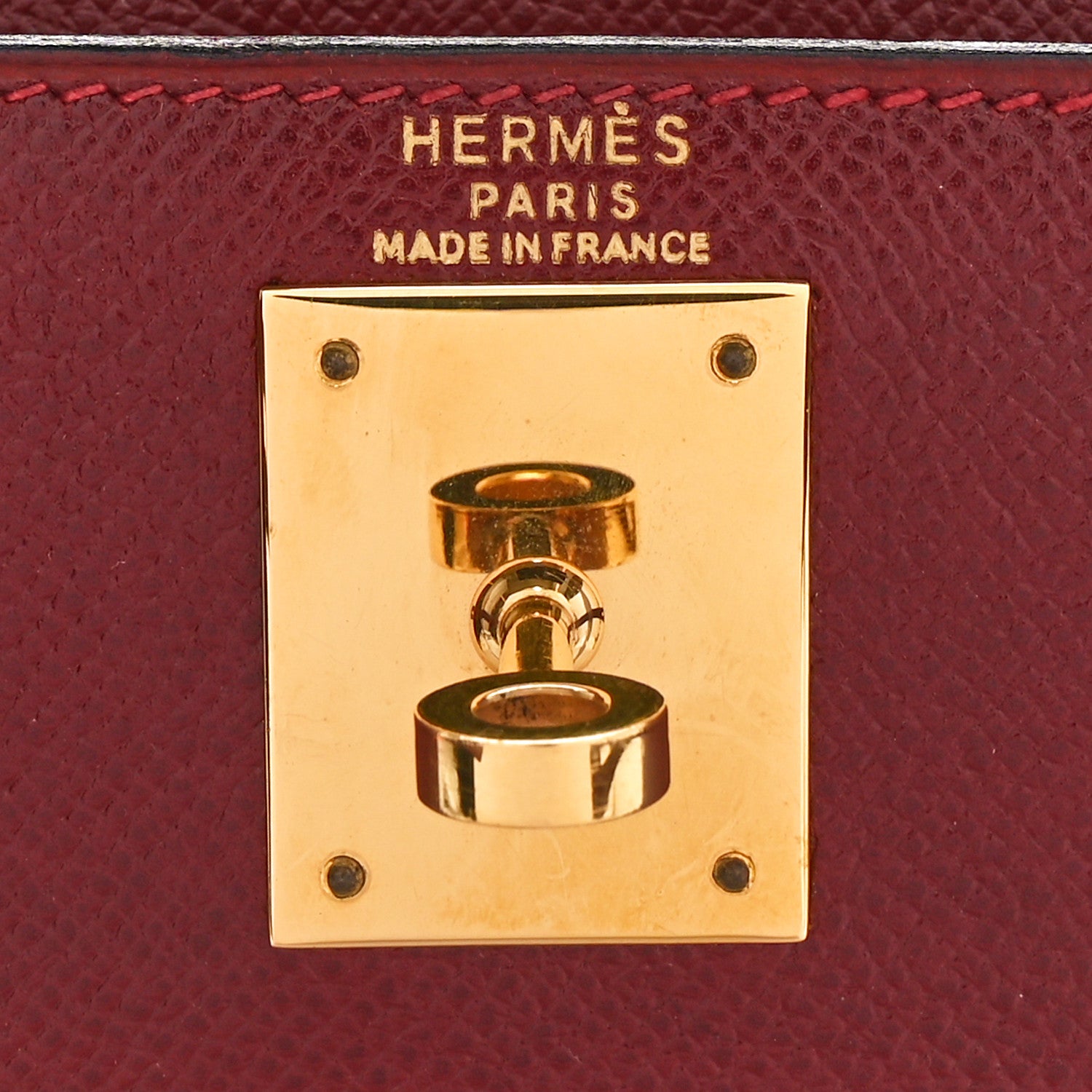 Hermes Courchevel Kelly Sellier 28 Rouge H 7 of 10