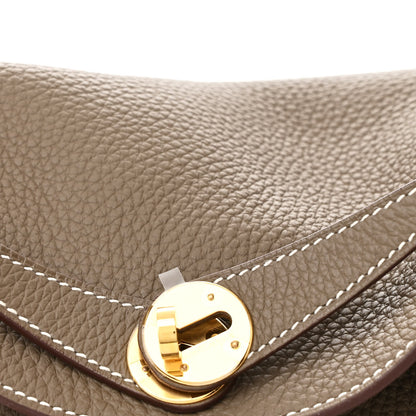 Hermes Taurillon Clemence Lindy 26 Etoupe 8 of 10