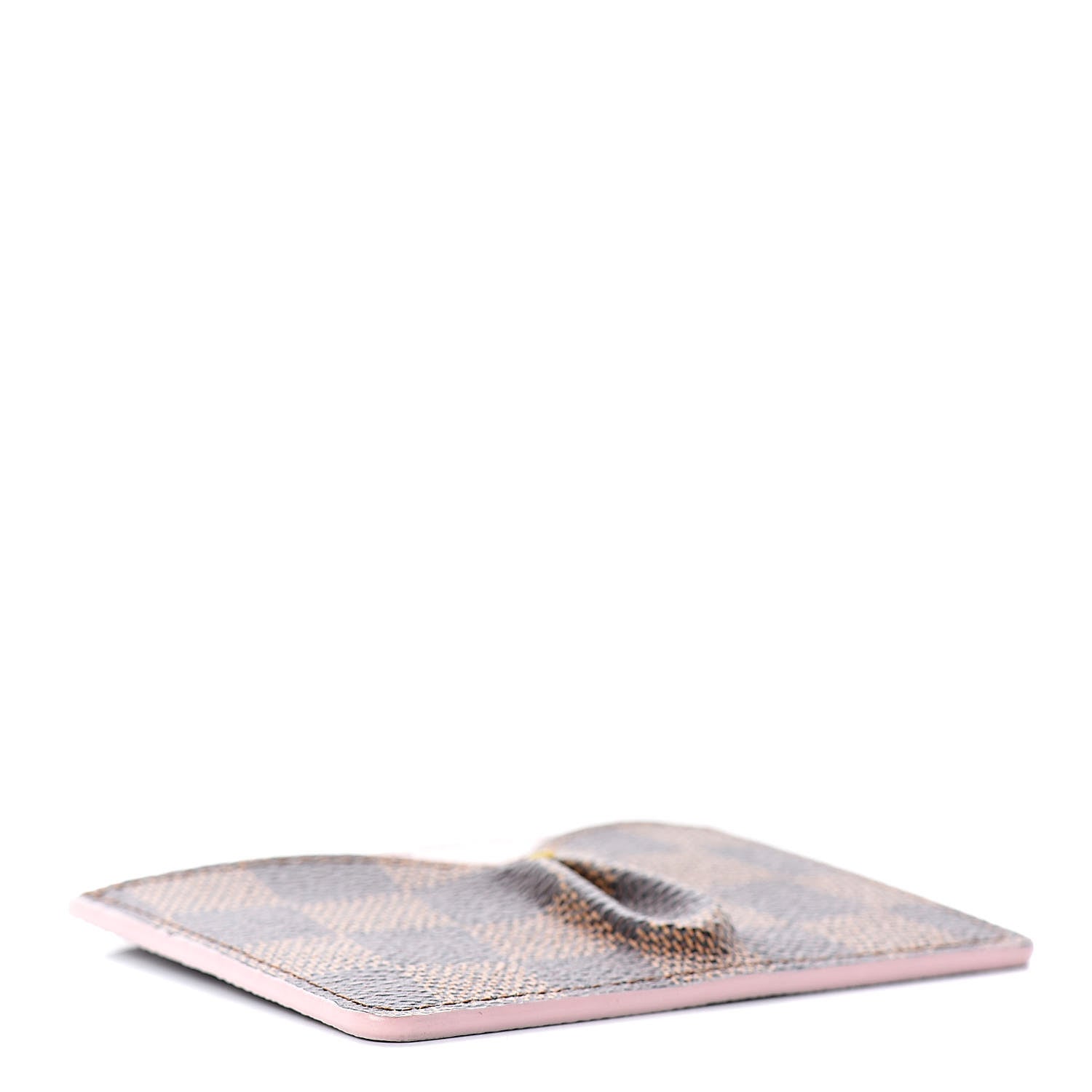 Louis Vuitton Damier Ebene Caissa Card Holder Rose Ballerine 4 of 7