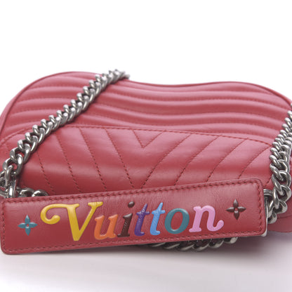 Louis Vuitton Calfskin Love Lock New Wave Chain MM Scarlet 10 of 10