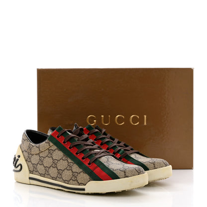 Gucci GG Monogram Web Womens Script Sneakers 38.5 Brown 13 of 13