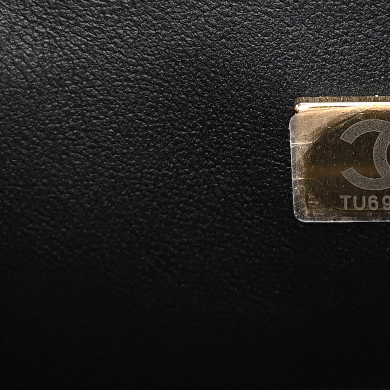 Chanel Lambskin Pearl Crystal Quilted Mini CC Lion Charm Top Handle Rectangular Flap Black 7 of 11