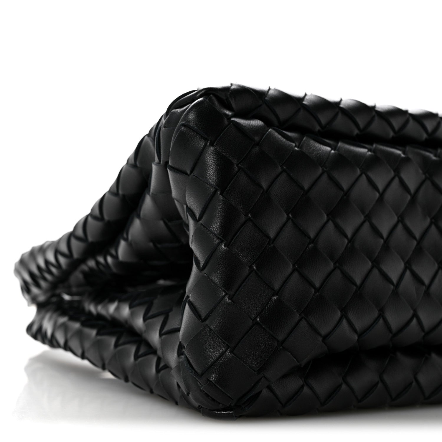 Bottega Veneta Nappa Intrecciato Small Campana Shoulder Bag Black 8 of 10
