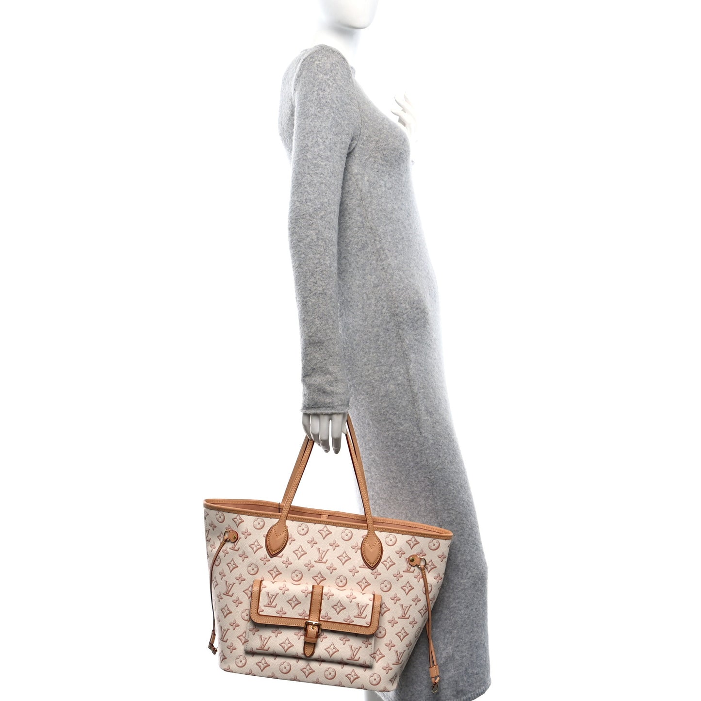 Monogram Fall For You Neverfull MM Beige Clair