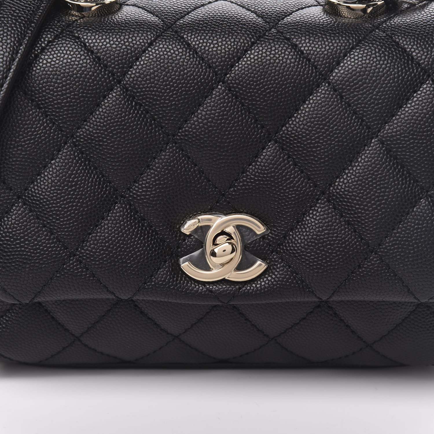 Chanel Caviar Quilted Extra Mini Coco Handle Flap Black 10 of 11