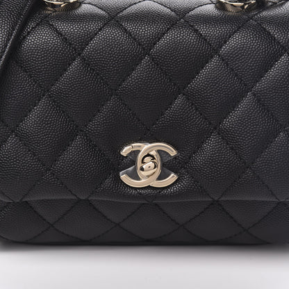 Chanel Caviar Quilted Extra Mini Coco Handle Flap Black 10 of 11