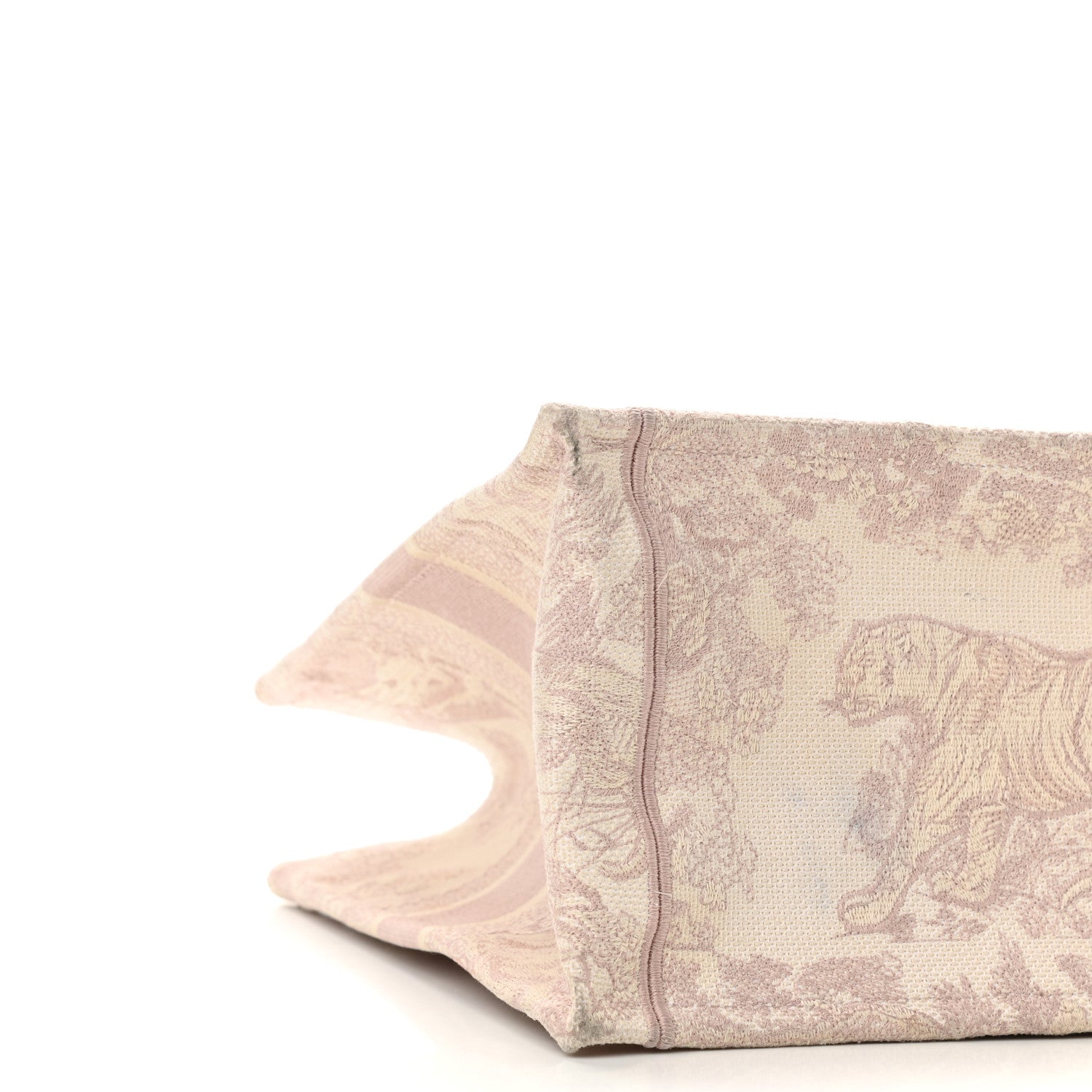 Christian Dior Canvas Toile De Jouy Embroidered Medium Book Tote Pink 8 of 9