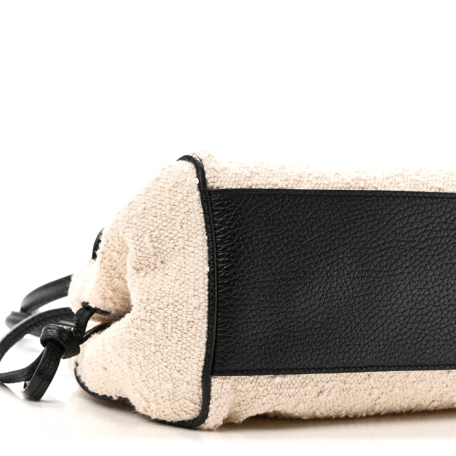 Chanel Grained Calfskin Boucle Urban Essentials Small Shopping Bag Black Ivory 9 of 10