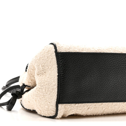 Chanel Grained Calfskin Boucle Urban Essentials Small Shopping Bag Black Ivory 9 of 10