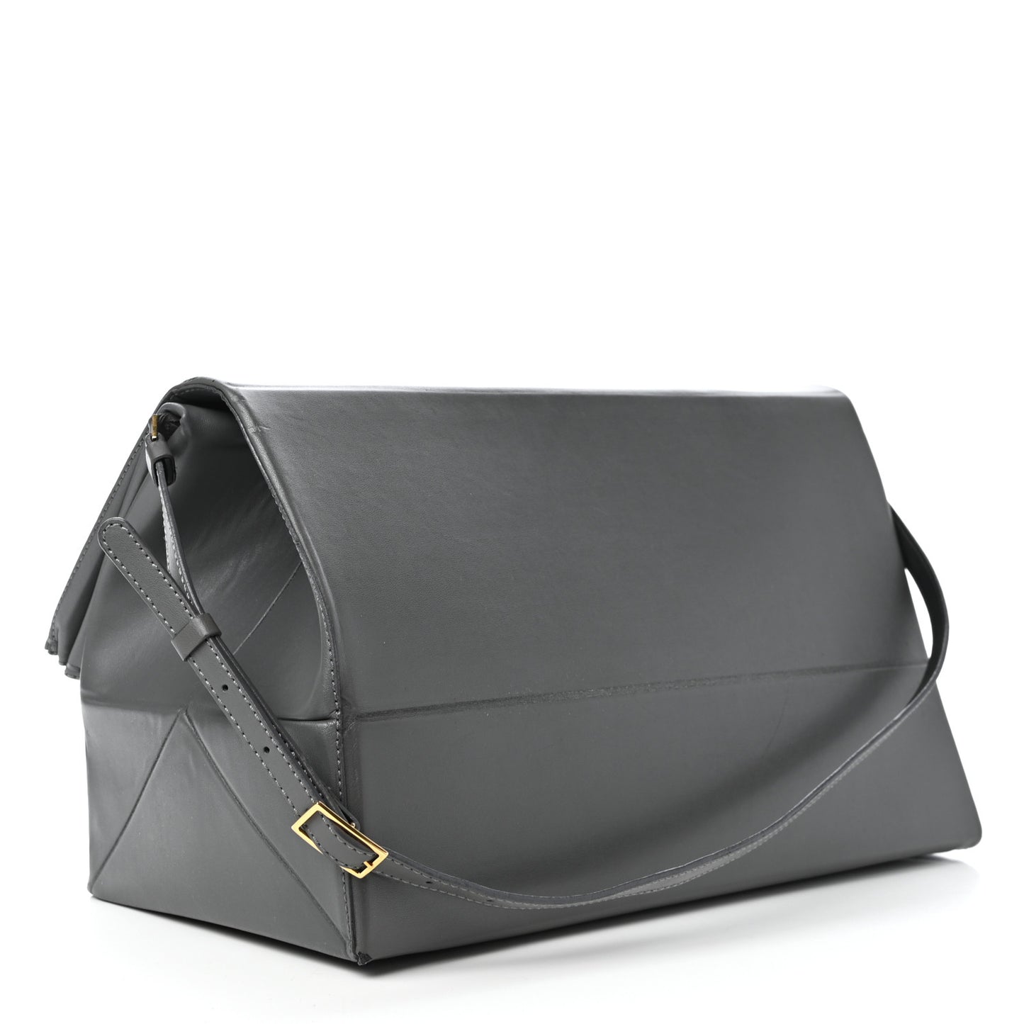 Faux Napa Beckett Shoulder Bag Grey