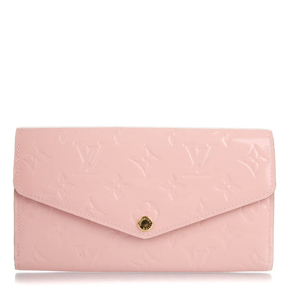 Louis Vuitton Vernis Sarah Wallet NM Rose Ballerine 1 of 7
