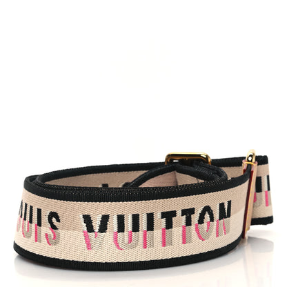 Louis Vuitton Jacquard Speedy Bandouliere 20 Shoulder Strap Black 2 of 3