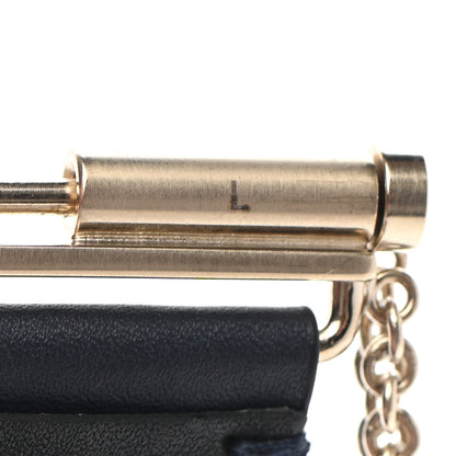 Chanel Calfskin CC Wide Cuff L Navy 6 of 7