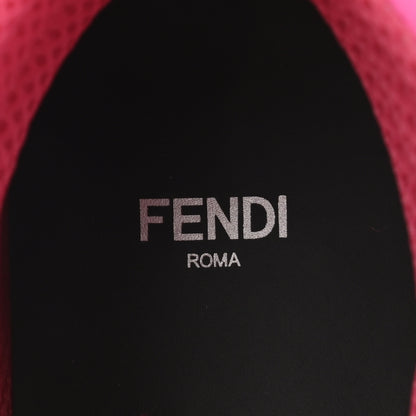 Fendi X NICKI MINAJ Lycra Macro FF Embossed Prints On High Top Sneakers 40 Pink 7 of 12