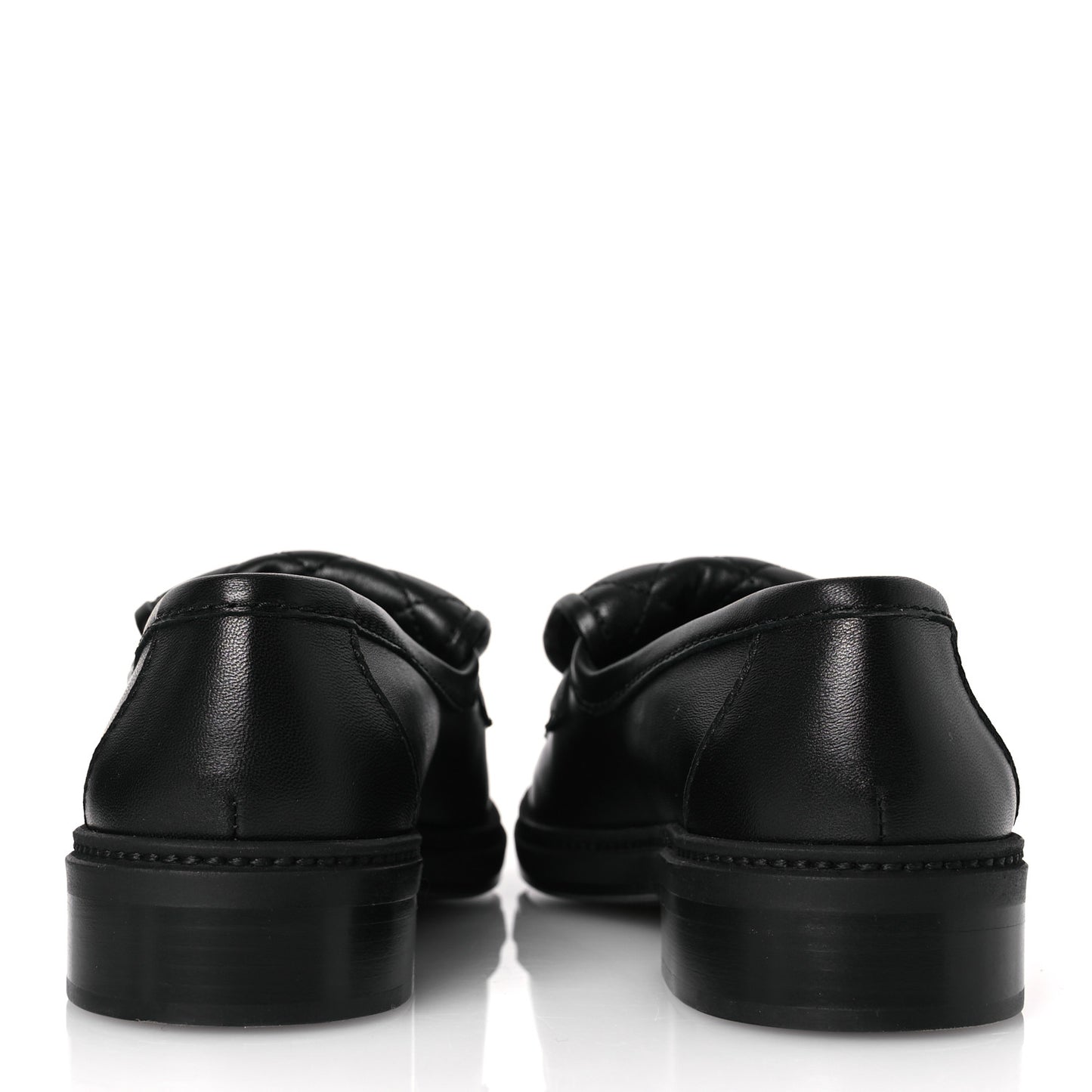 Lambskin Quilted CC Turnlock Loafers 37 Black