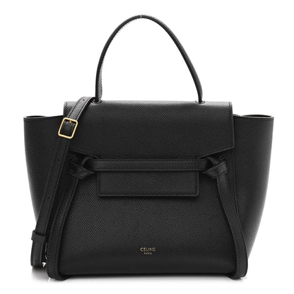 Celine Grained Calfskin Nano Belt Bag Black 1 of 9