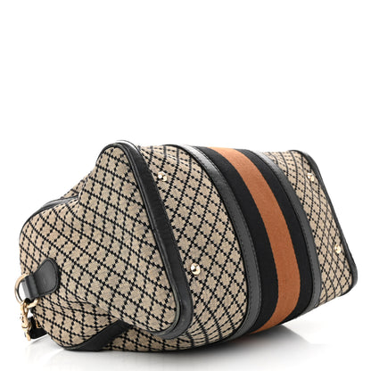 Gucci Diamante Vintage Web Medium Boston Black 4 of 29