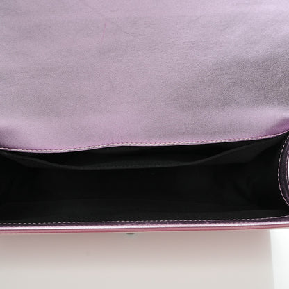 Chanel Metallic Patent Calfskin Quilted Medium Boy Flap Light Pink 5 of 7