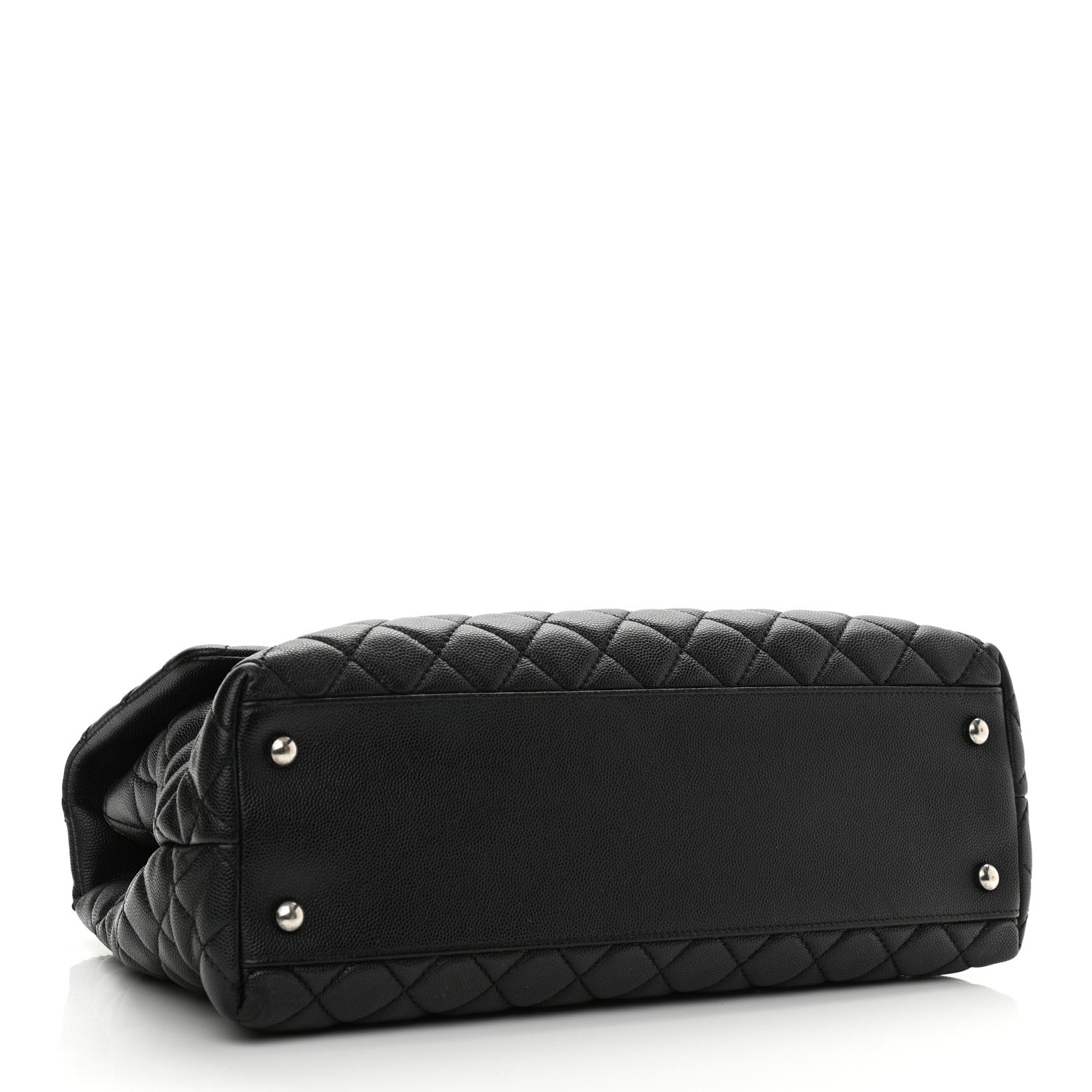 Chanel Caviar Quilted Medium Coco Handle Flap Black 4 of 10