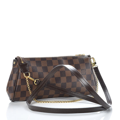 Louis Vuitton Damier Ebene Eva Clutch 3 of 9