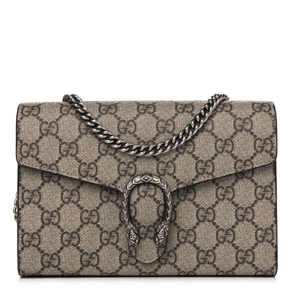 Gucci GG Supreme Monogram Dionysus Chain Wallet 1 of 13