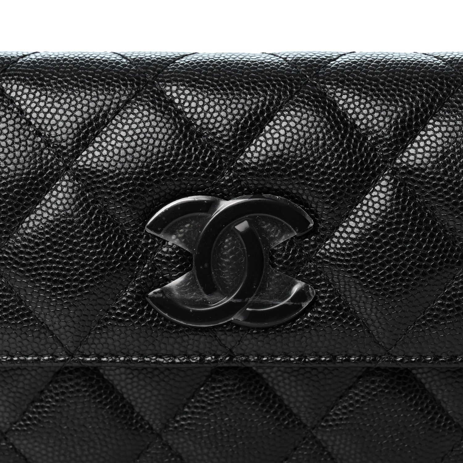 Chanel Caviar Quilted My Everything Belt Flap Card Holder Black 8 of 10