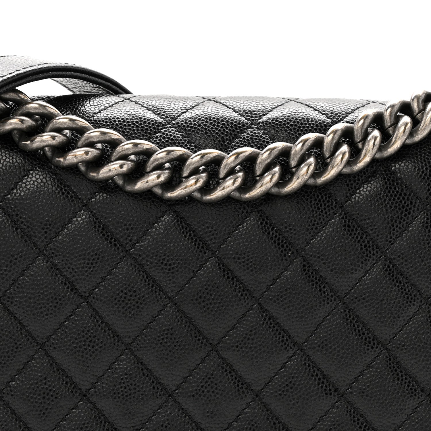 Chanel Caviar Quilted Medium Boy Flap Black 8 of 14