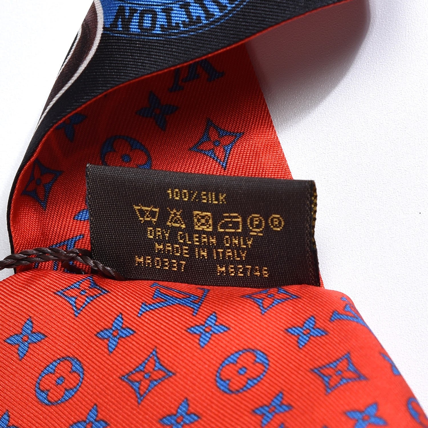 Louis Vuitton Silk Monogram World Tour Stickers BB Bandeau Rouge 4 of 4