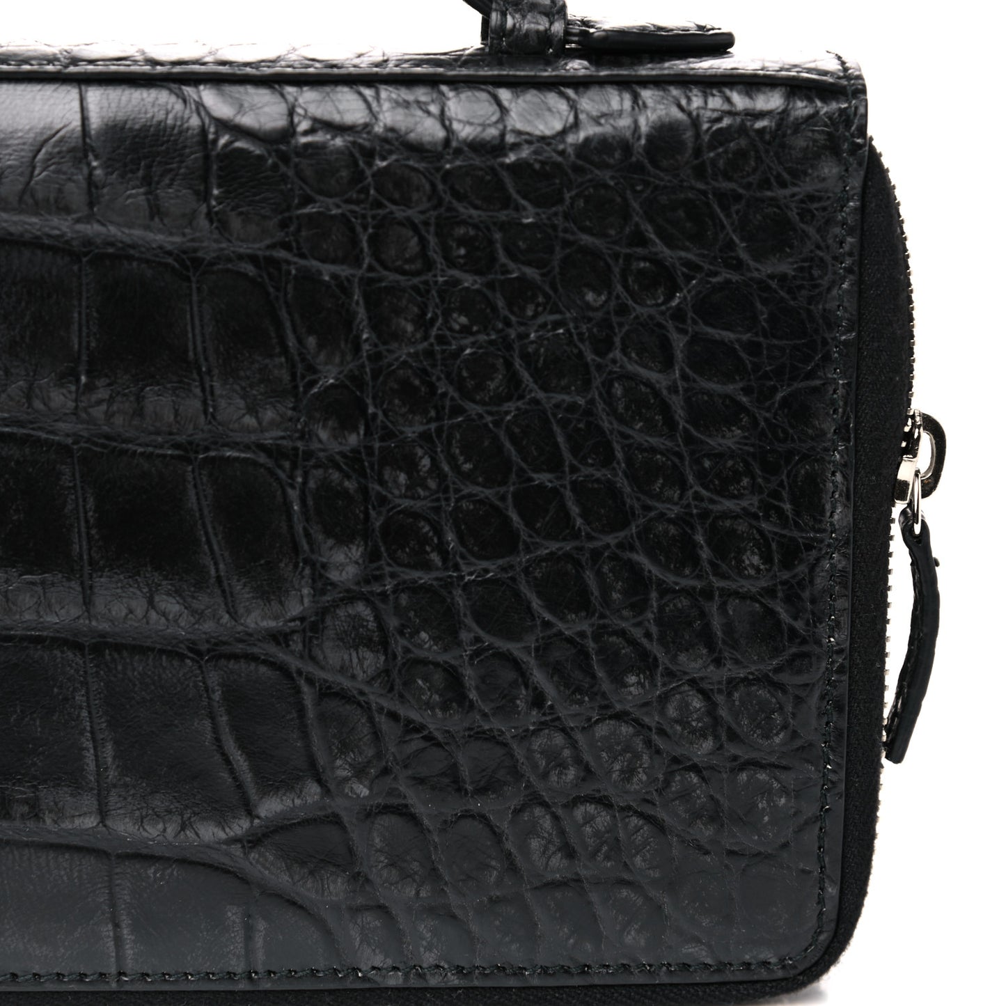 Crocodile Travel Document Case Black