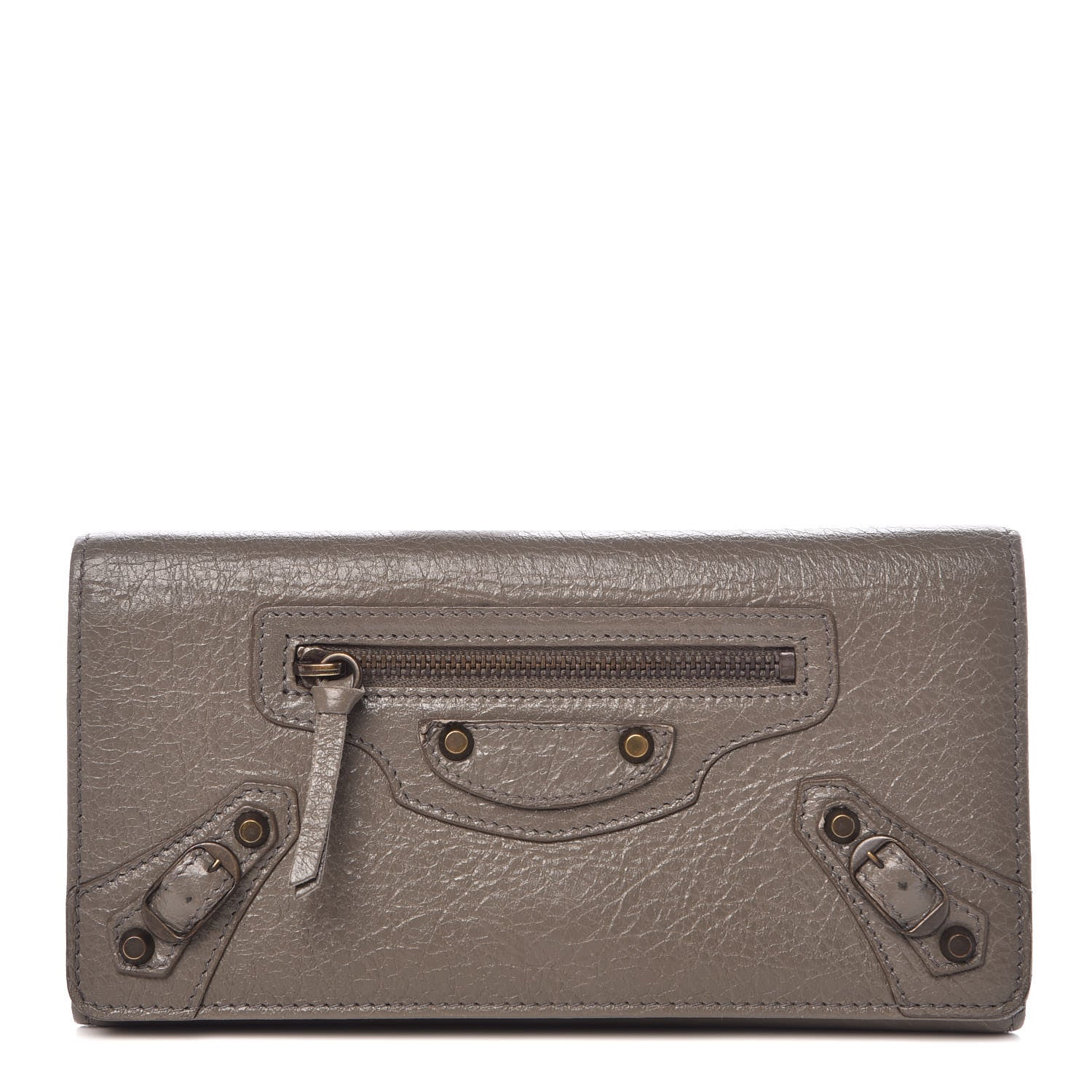 Balenciaga Agneau Classic Hardware Money Wallet Beige Liege 1 of 8